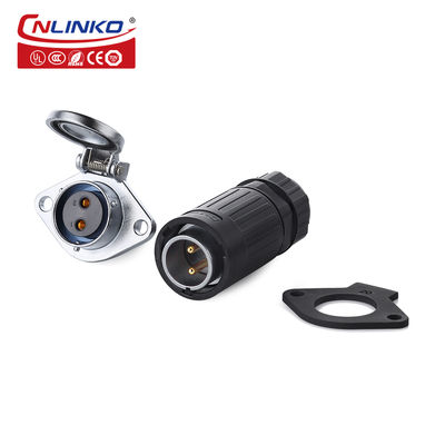 CNLINKO IP68 مقاوم للماء M20 2 دبوس بوب وصلة عالية الجهد 2 دبوس جهاز توصيل كهربائي
