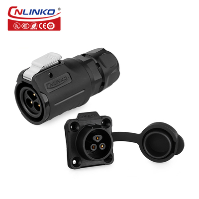 Ce Approved IP68 Waterproof 3 Pin Round Power Wire Connector LP16